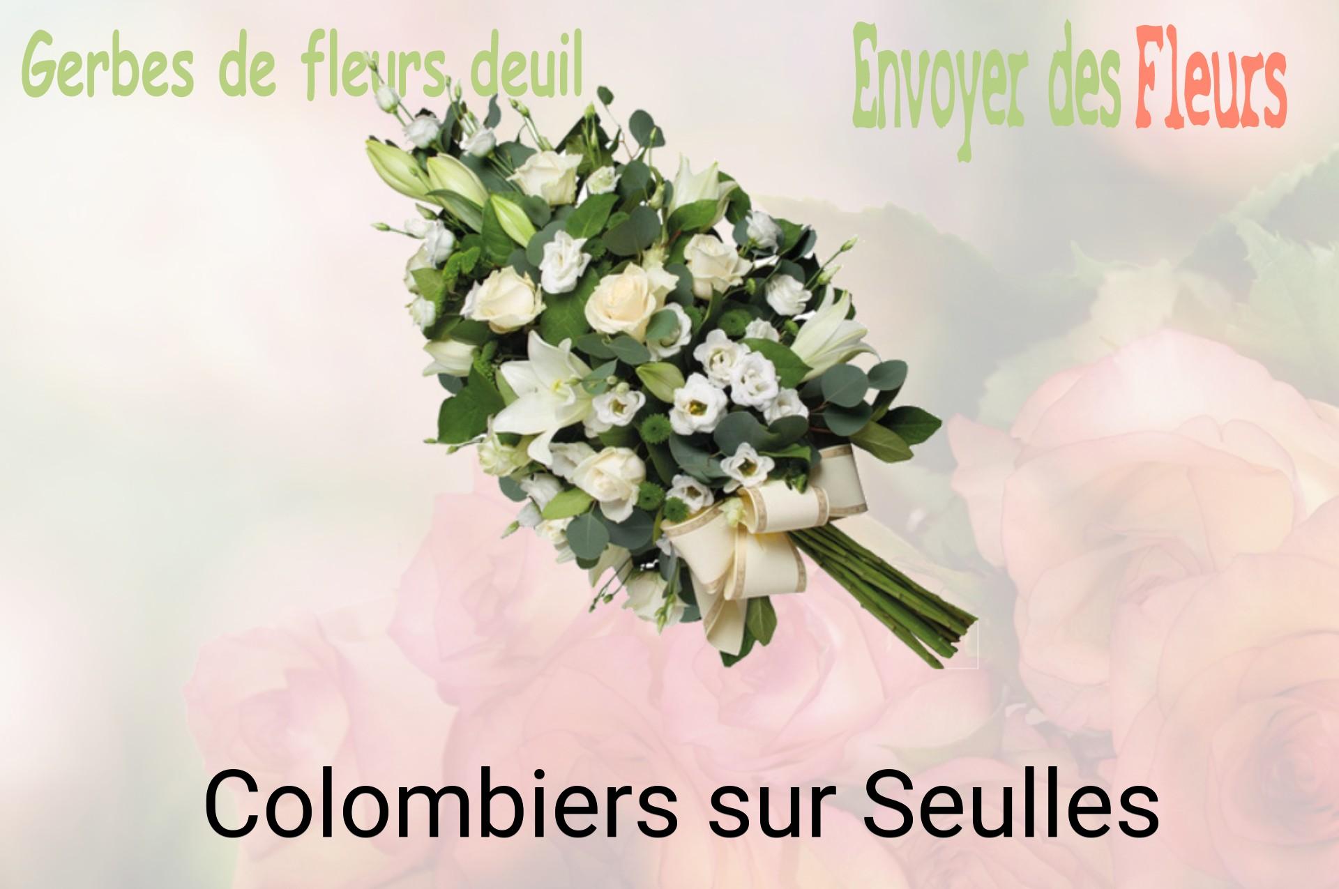 Gerbe de fleurs de deuil livrée à Colombiers-sur-Seulles